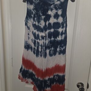 Rivieras Sun Blue Tie-Dye Top